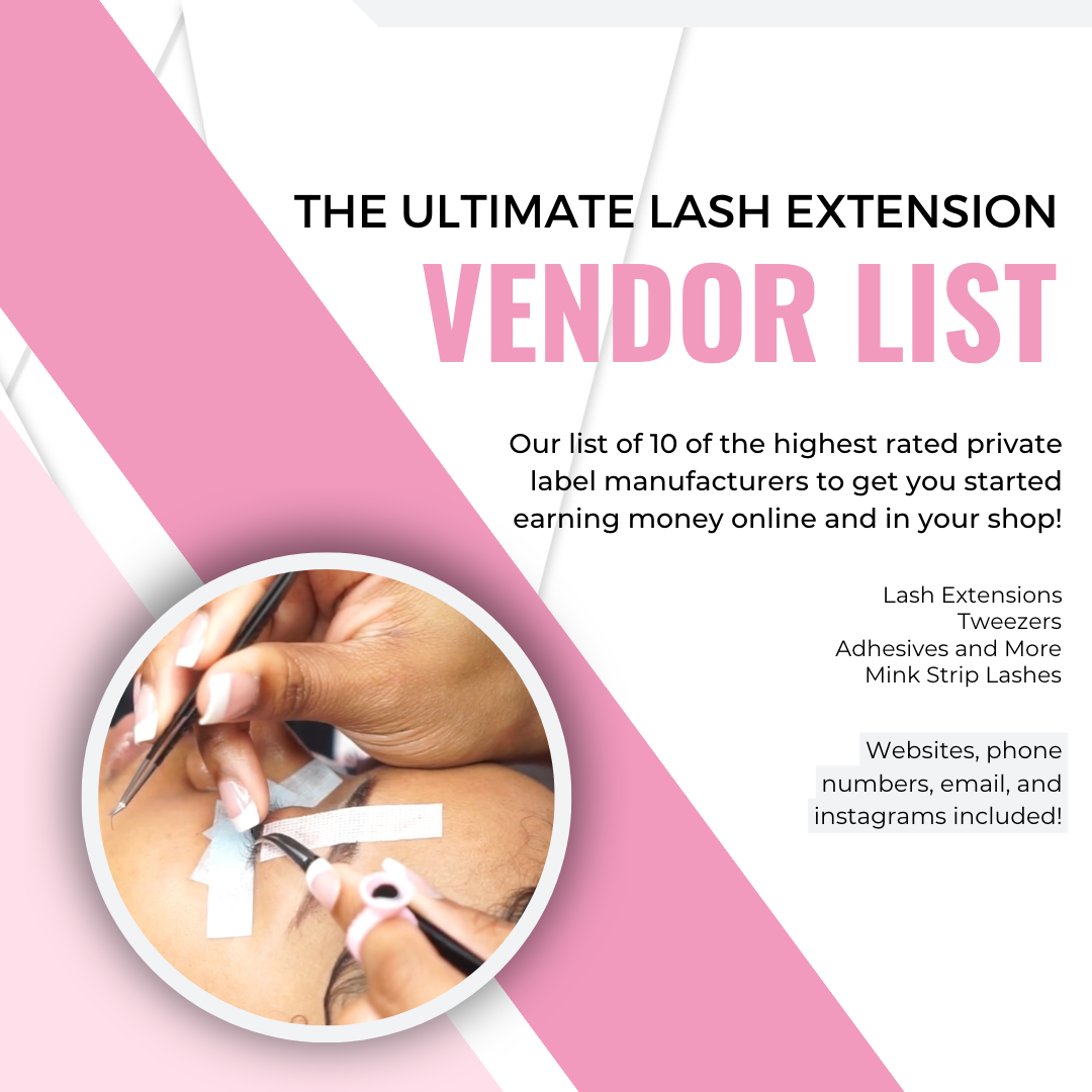 The Ultimate Lash Extension Vendor List